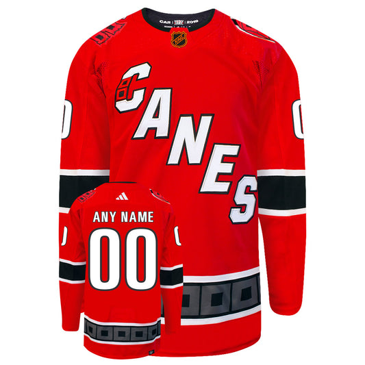Customizable Carolina Hurricanes Adidas 2022 Primegreen Reverse Retro Authentic NHL Hockey Jersey