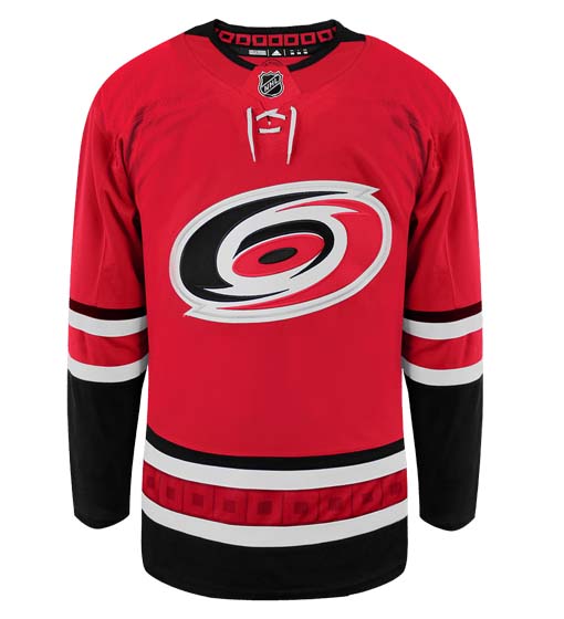 Carolina Hurricanes Home Adidas Primegreen Authentic NHL Hockey Jersey - Front View
