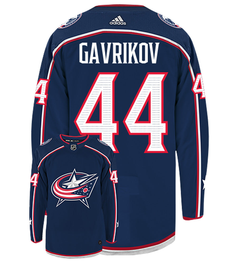 Vladislav Gavrikov Columbus Blue Jackets  Adidas Authentic Home NHL Hockey Jersey