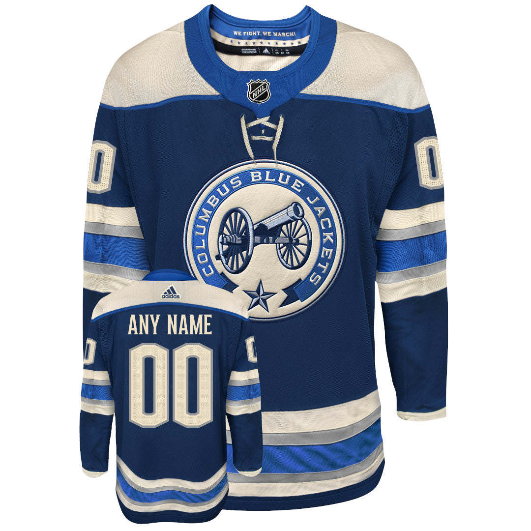 Customizable Columbus Blue Jackets  Adidas Primegreen Authentic NHL Hockey Jersey