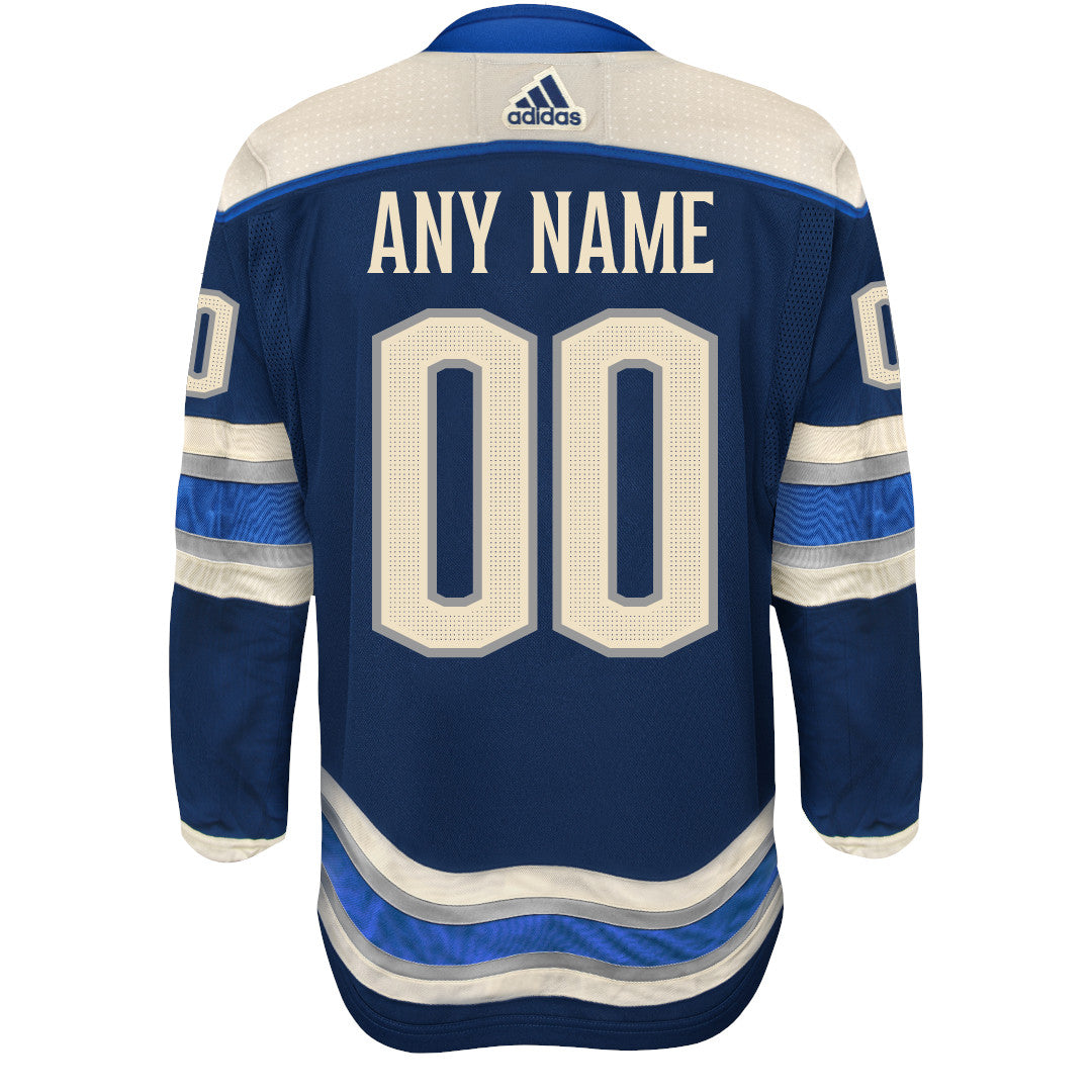 Customizable Columbus Blue Jackets  Adidas Primegreen Authentic NHL Hockey Jersey