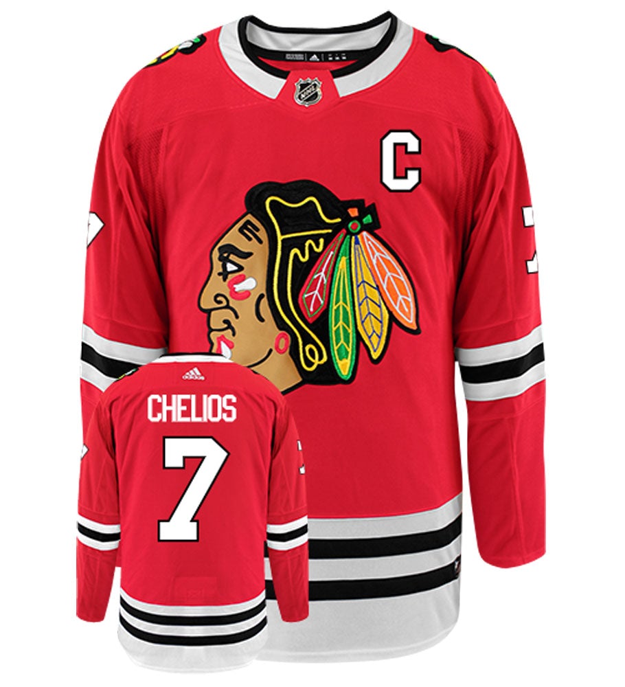 Chris Chelios Chicago Blackhawks Adidas Authentic Home NHL Vintage Hockey Jersey