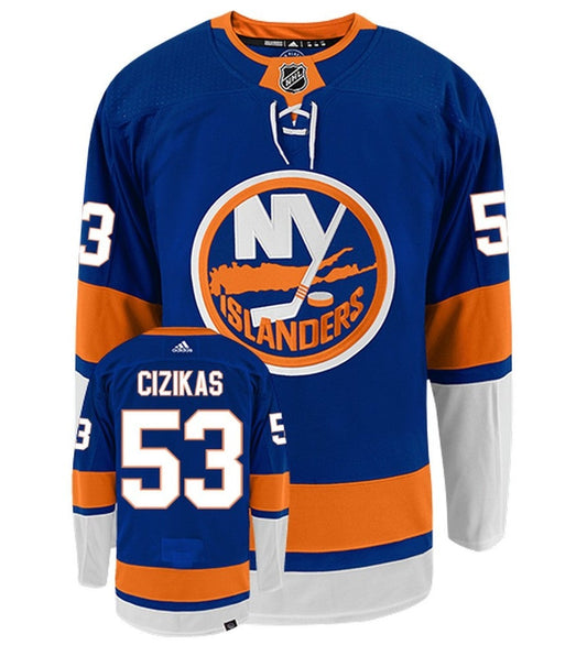 Casey Cizikas New York Islanders Adidas Primegreen Authentic Home NHL Hockey Jersey - Front/Back View