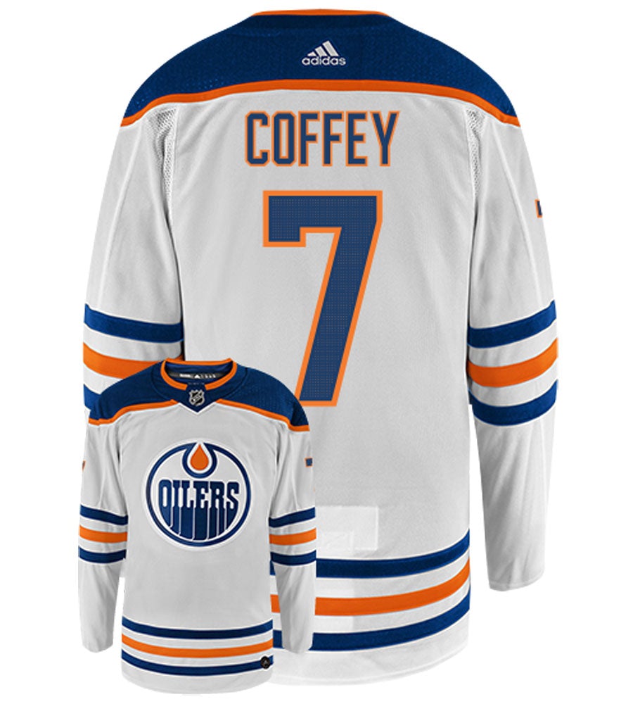 Paul Coffey Edmonton Oilers Adidas Authentic Away NHL Vintage Hockey Jersey