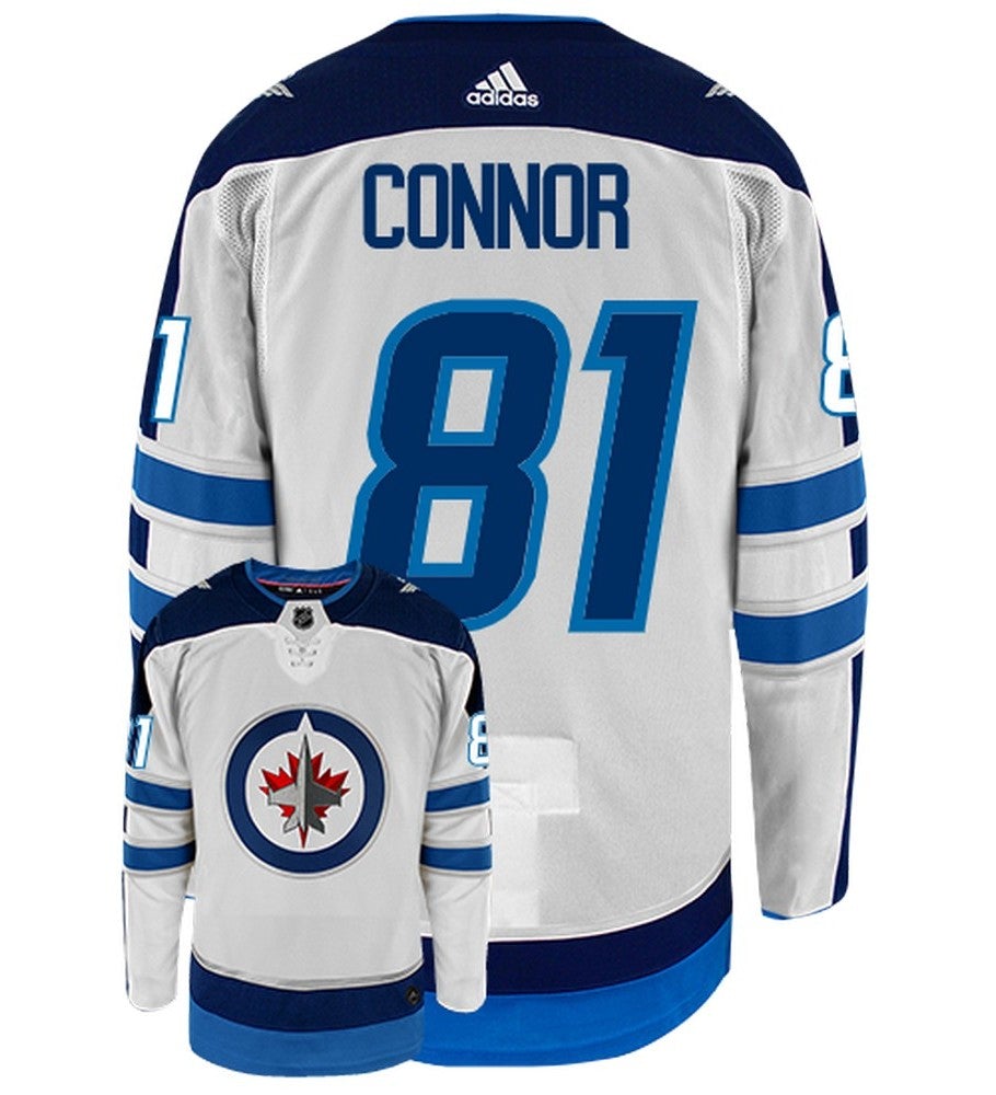Kyle Connor Winnipeg Jets Adidas Primegreen Authentic Away NHL Hockey Jersey - Back/Front View