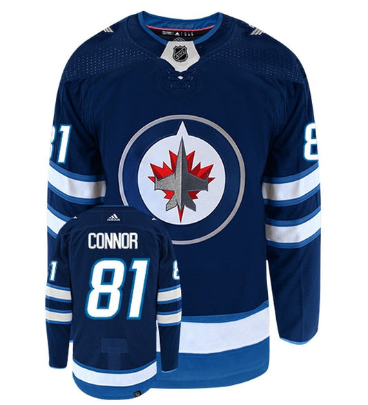 Kyle Connor Winnipeg Jets Adidas Primegreen Authentic Home NHL Hockey Jersey - Front/Back View