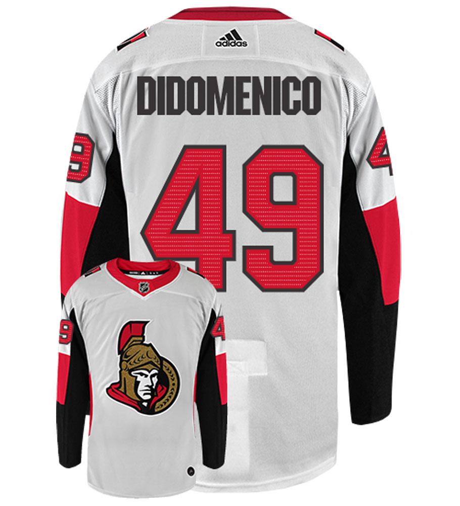 Christopher DiDomenico Ottawa Senators Adidas Authentic Away NHL Hockey Jersey