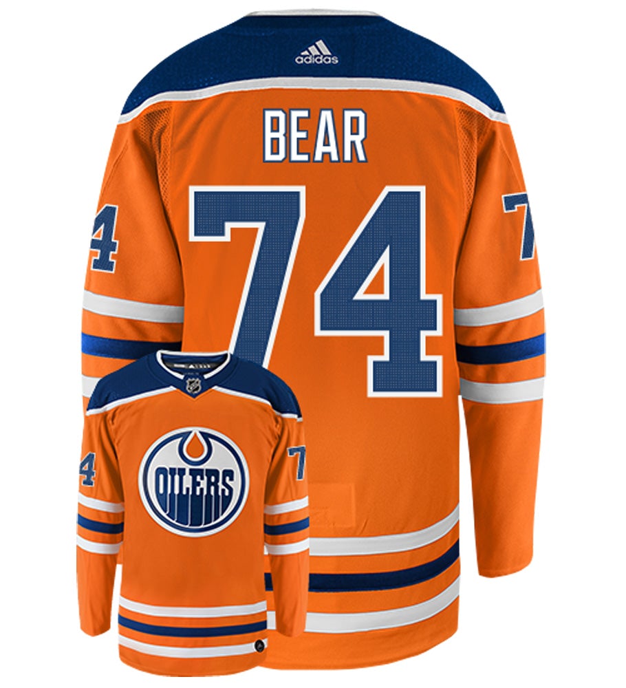 Ethan Bear Edmonton Oilers Adidas Authentic Home NHL Hockey Jersey