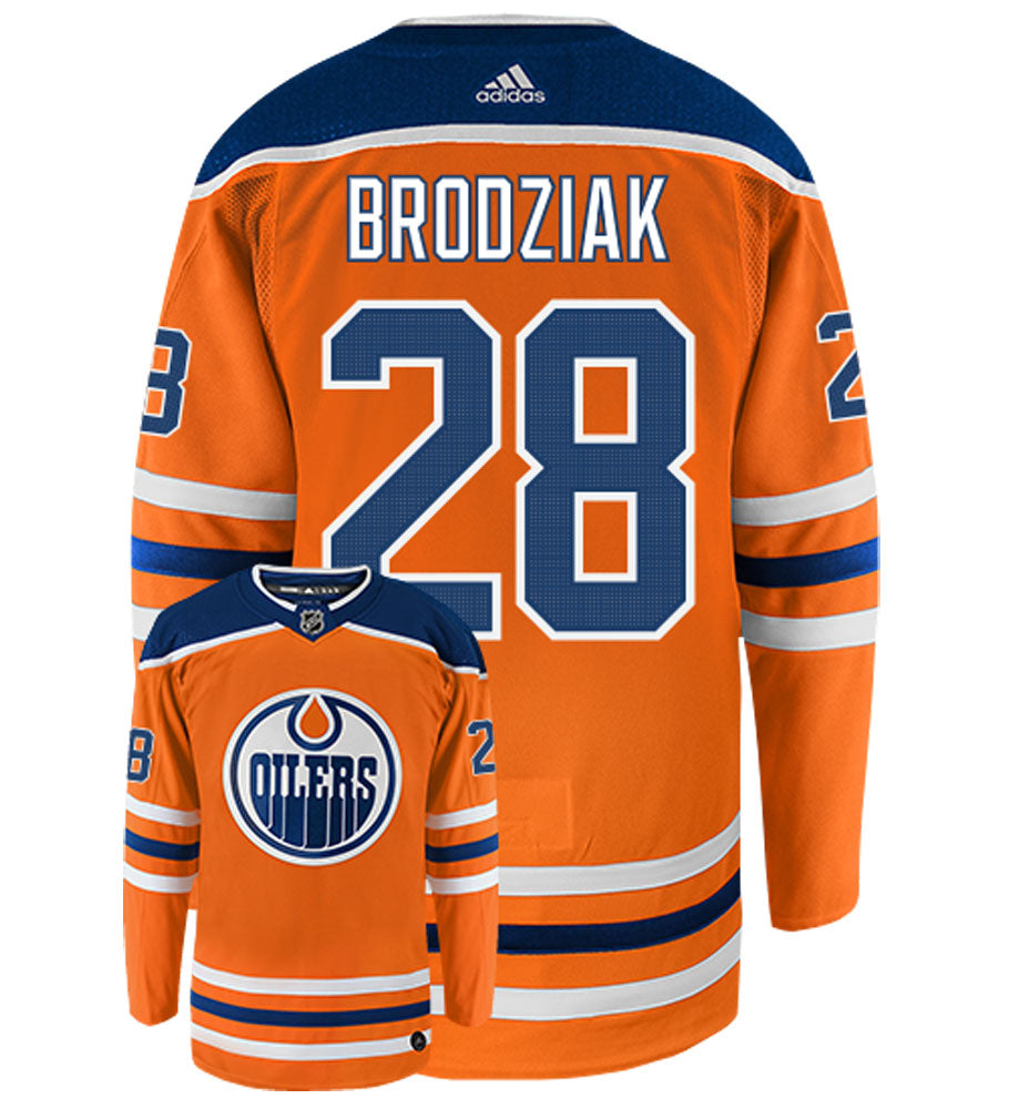 Kyle Brodziak Edmonton Oilers Adidas Authentic Home NHL Jersey