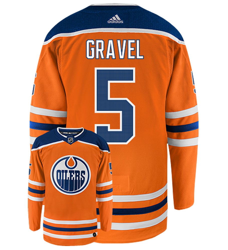 Kevin Gravel Edmonton Oilers Adidas Authentic Home NHL Jersey
