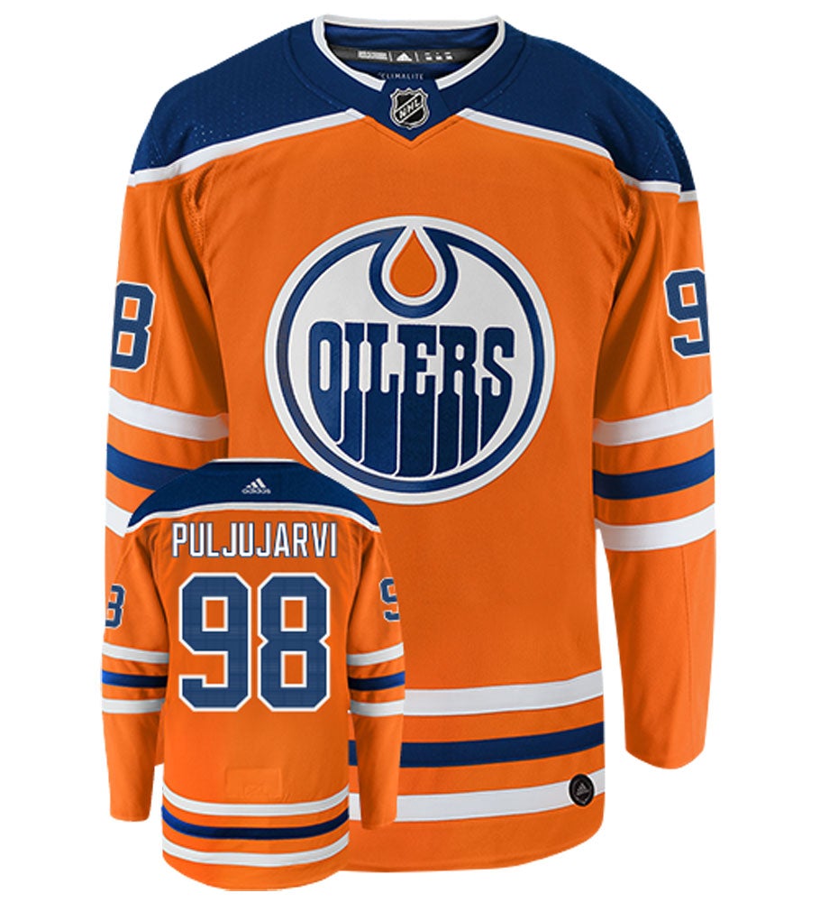 Jesse Puljujarvi Edmonton Oilers Adidas Authentic Home NHL Jersey