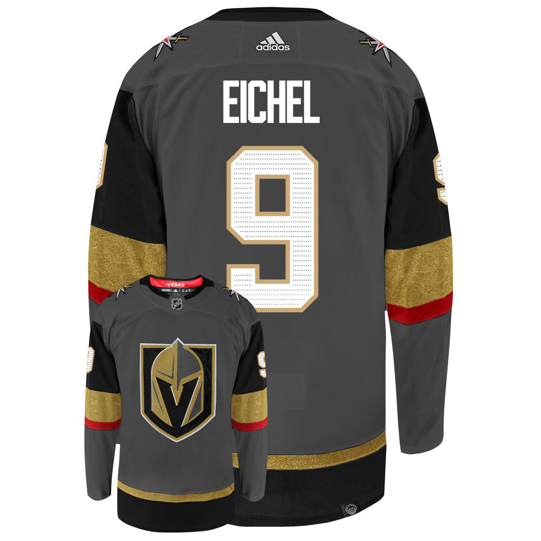 HOT Gold Custom Golden Knights Jersey Golden Knights Jersey
