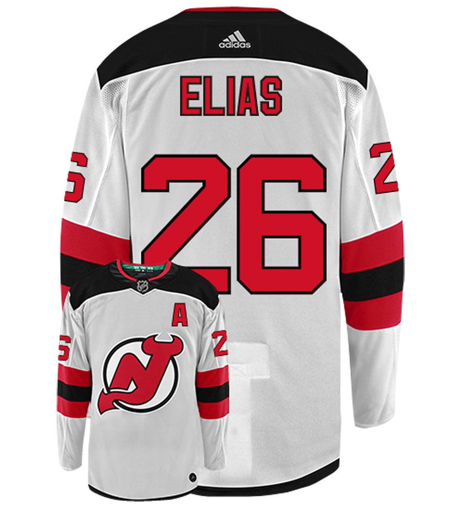 Patrik Elias New Jersey Devils Adidas Authentic Away NHL Vintage Hockey Jersey