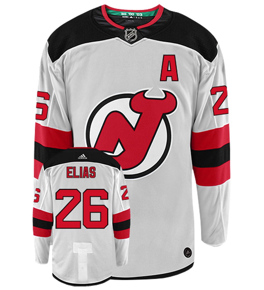 Patrik Elias New Jersey Devils Adidas Authentic Away NHL Vintage Hockey Jersey