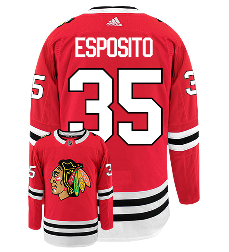 Tony Esposito Chicago Blackhawks Adidas Authentic Home NHL Vintage Hockey Jersey