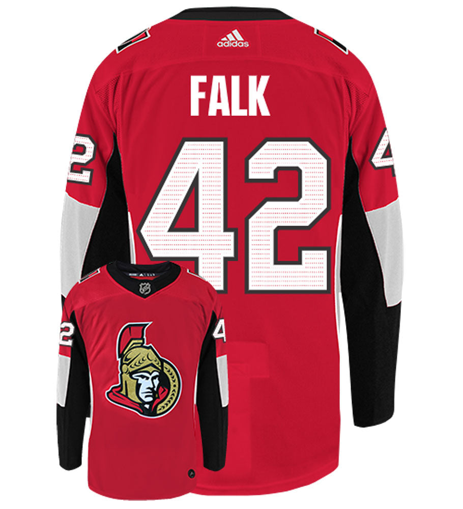 Justin Falk Ottawa Senators Adidas Authentic Home NHL Jersey
