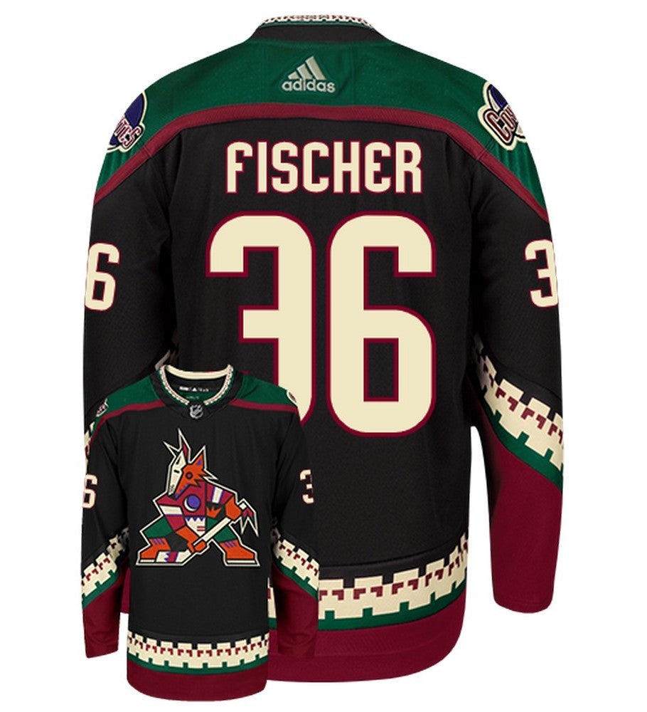 Christian Fischer Arizona Coyotes Adidas Authentic Home NHL Hockey Jersey