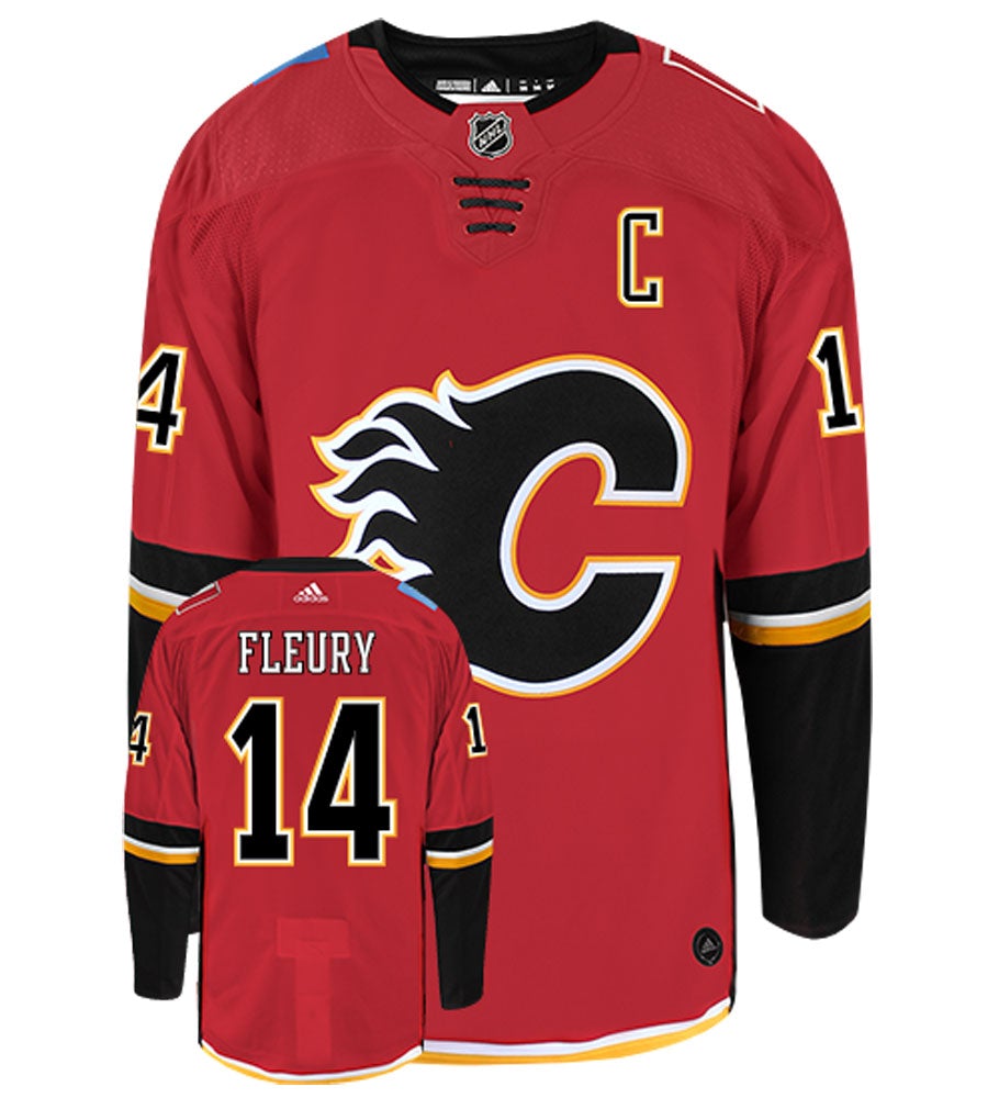 Theo Fleury Calgary Flames Adidas Authentic Home NHL Vintage Hockey Jersey