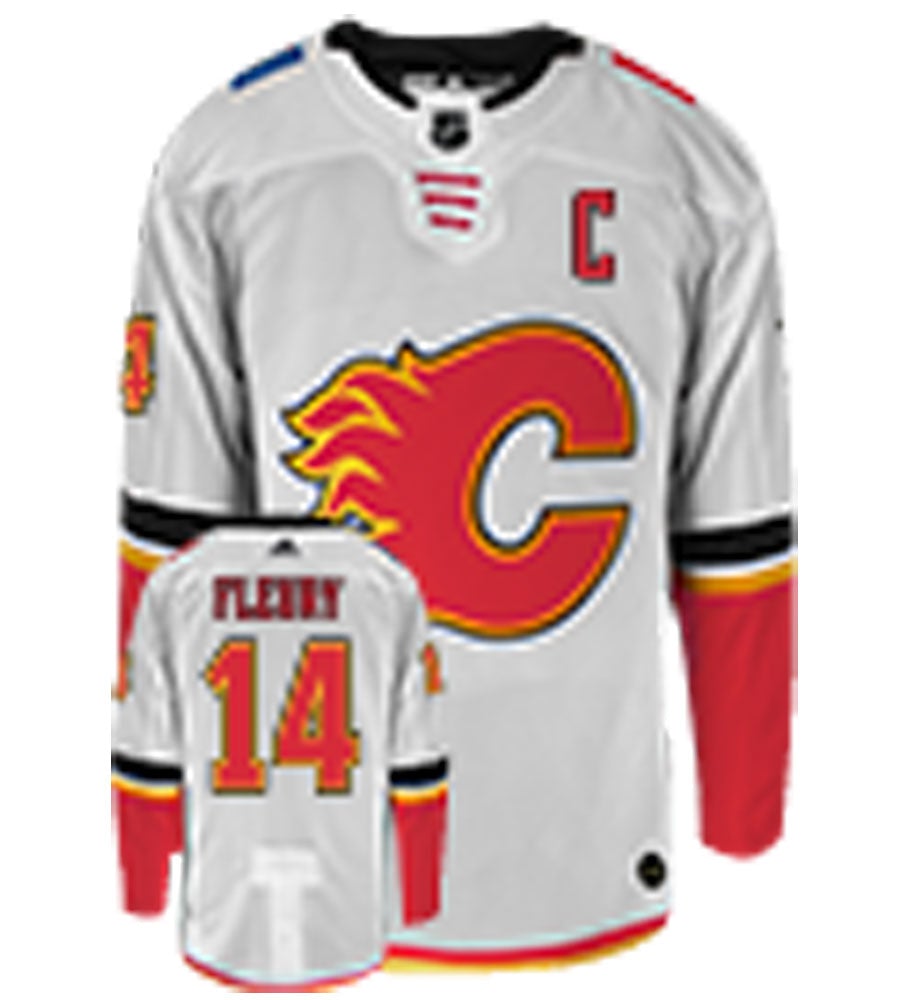Theo Fleury Calgary Flames Adidas Authentic Away NHL Vintage Hockey Jersey