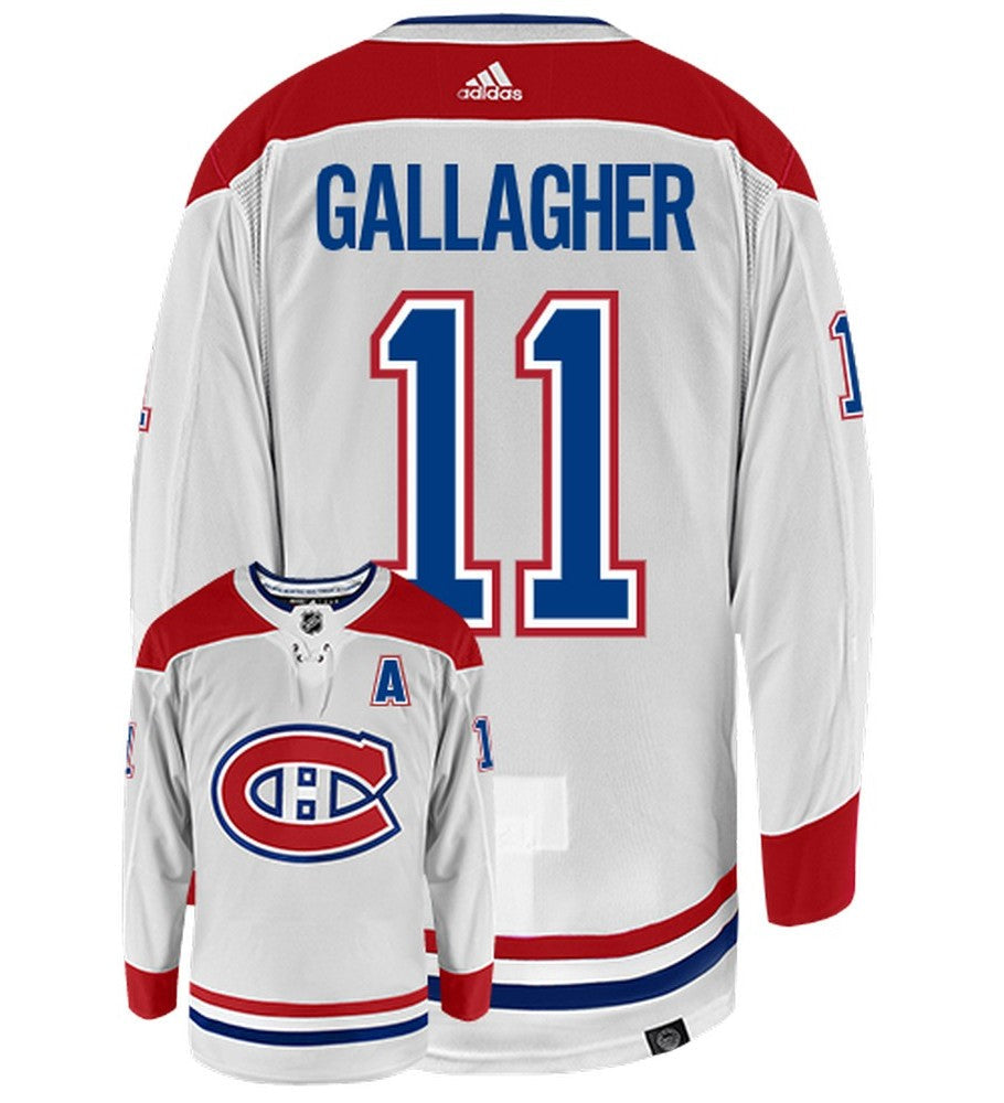 Brendan Gallagher Montreal Canadiens Adidas Primegreen Authentic Home NHL Hockey Jersey - Back/Front View