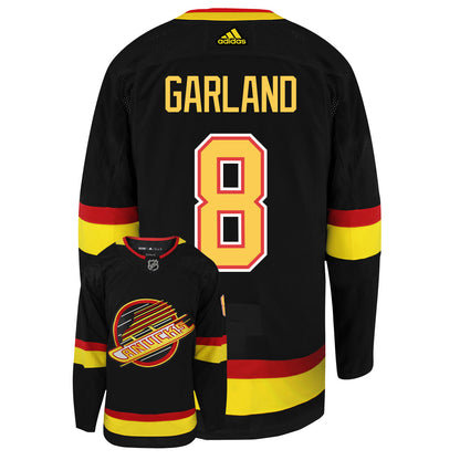 Conor Garland Vancouver Canucks Adidas Primegreen Authentic Third Alternate NHL Hockey Jersey - Back/Front View