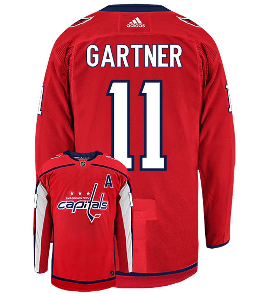 Mike Gartner Washington Capitals Adidas Authentic Home NHL Vintage Hockey Jersey