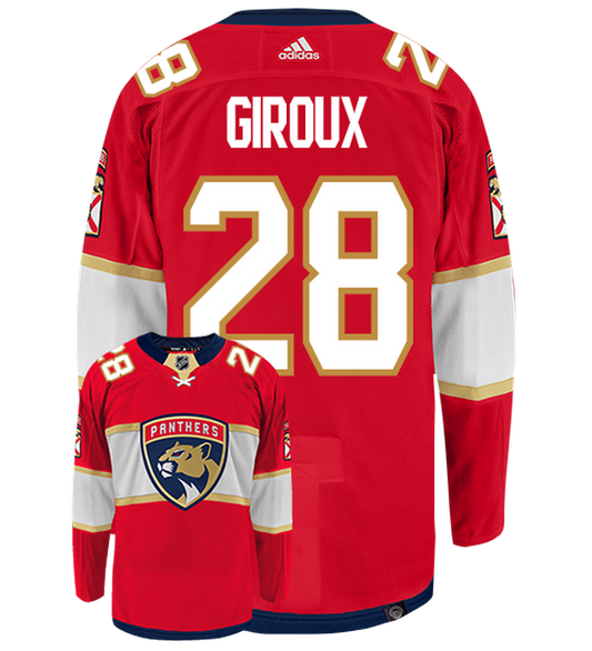 Claude Giroux Florida Panthers Adidas Primegreen Authentic NHL Hockey Jersey - Back/Front View