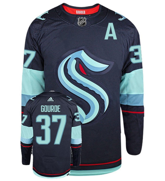 Yanni Gourde Seattle Kraken Adidas Primegreen Authentic NHL Hockey Jersey