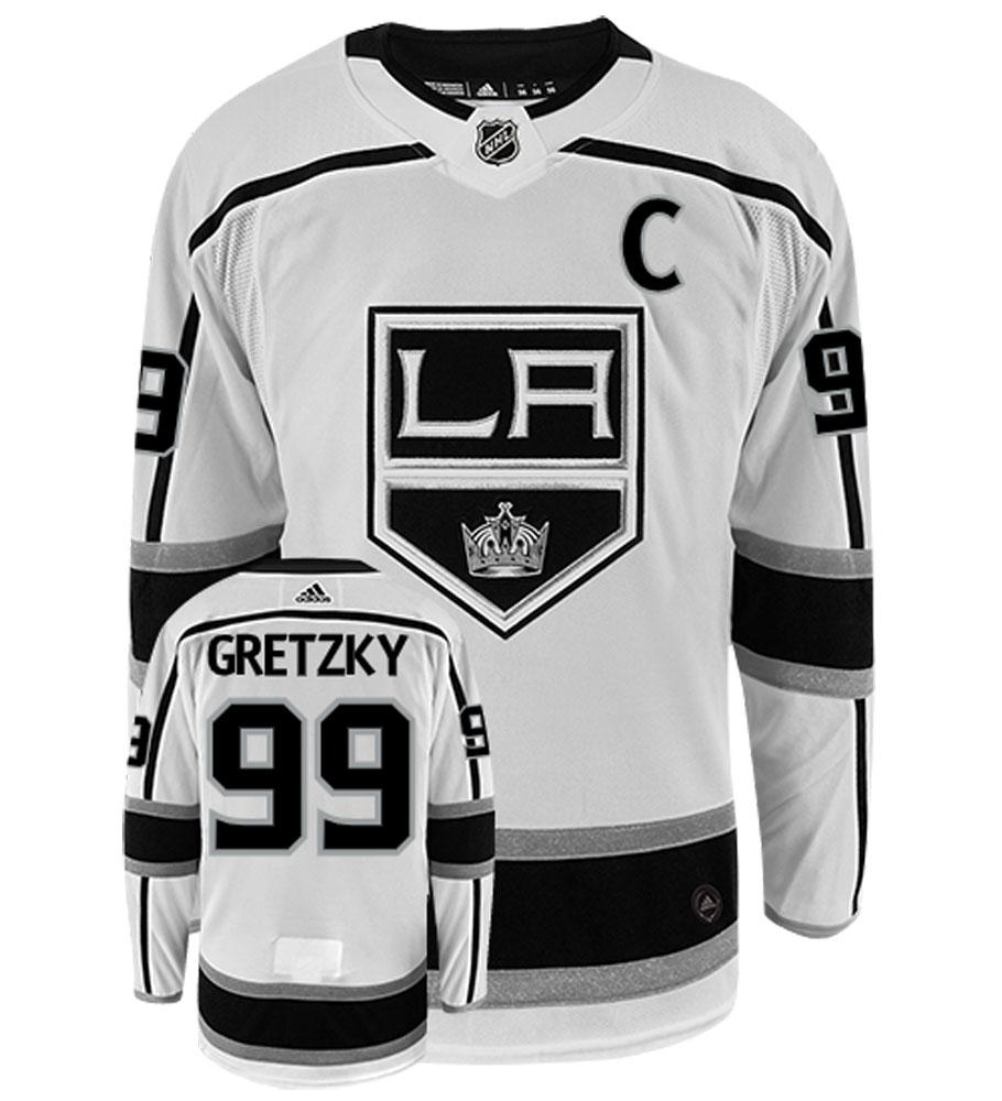 Wayne Gretzky Los Angeles Kings Adidas Authentic Away NHL Vintage Hockey Jersey