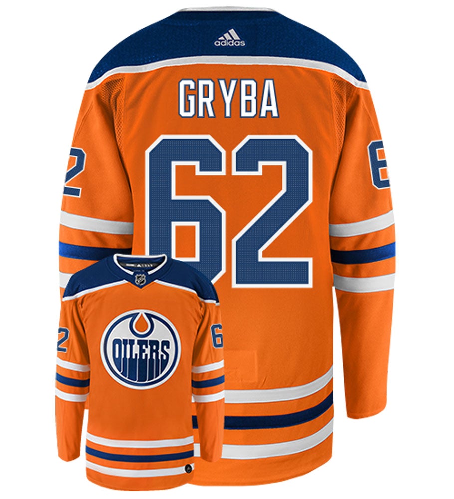 Eric Gryba Edmonton Oilers Adidas Authentic Home NHL Hockey Jersey