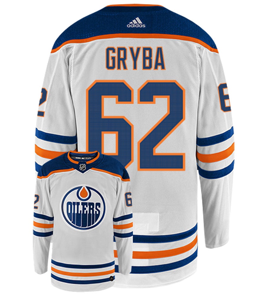 Eric Gryba Edmonton Oilers Adidas Authentic Away NHL Hockey Jersey