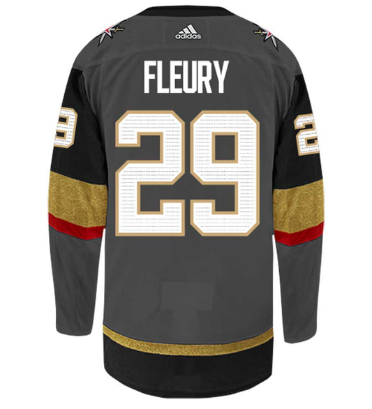 Marc-Andre Fleury Vegas Golden Knights Adidas Authentic Home NHL Hockey Jersey