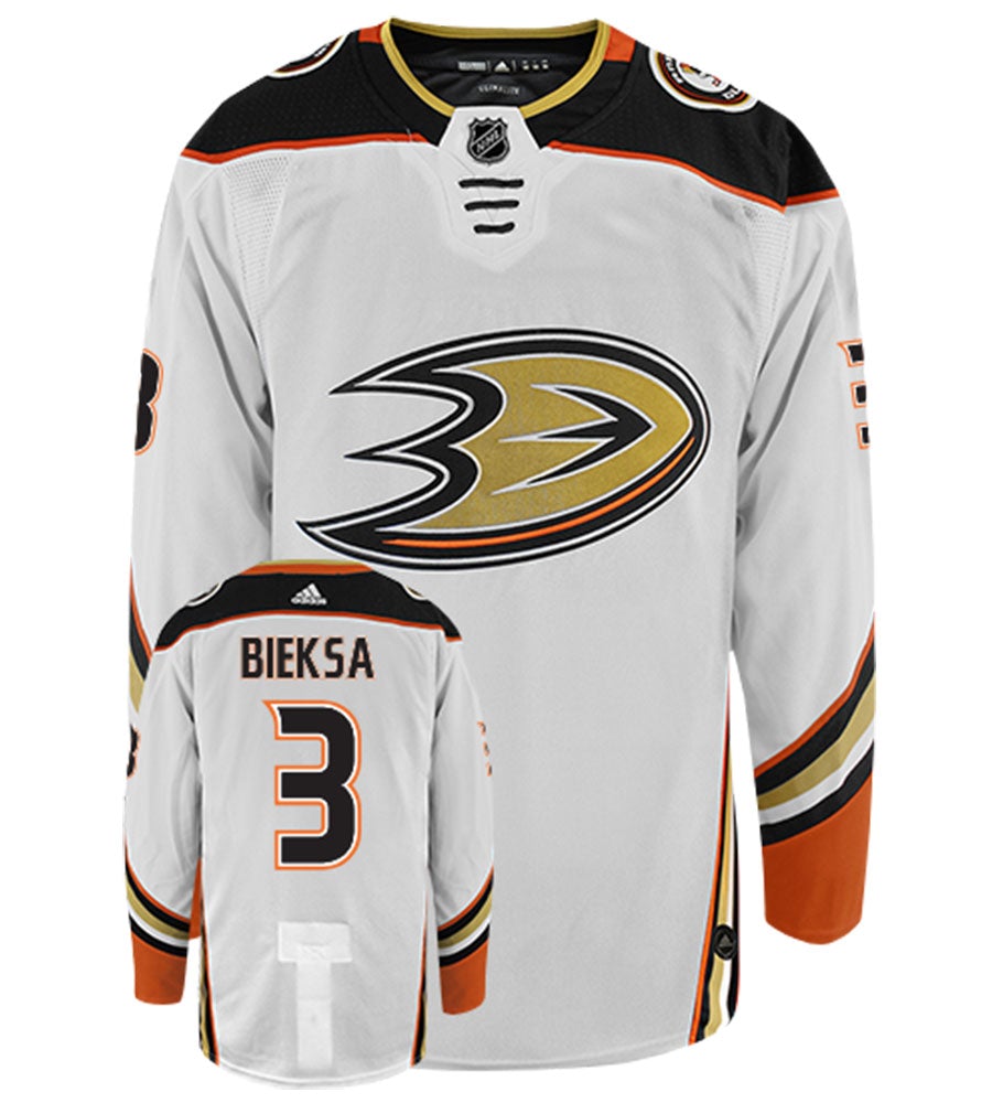 Kevin Bieksa Anaheim Ducks Adidas Authentic Away NHL Hockey Jersey