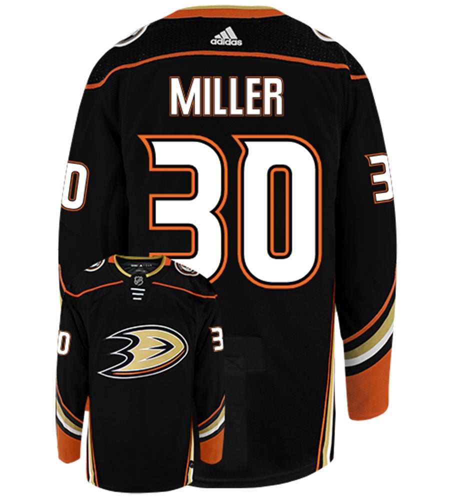 Ryan Miller Anaheim Ducks Adidas Authentic Home NHL Hockey Jersey