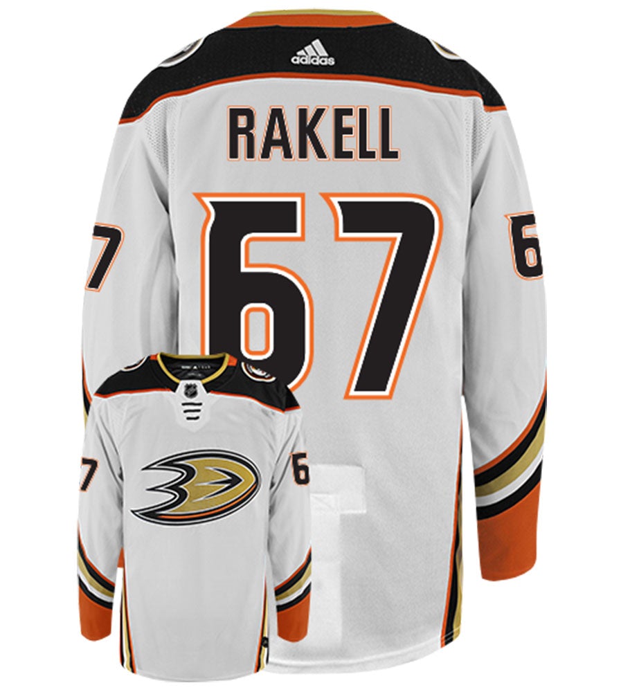 Rickard Rakell Anaheim Ducks Adidas Authentic Away NHL Hockey Jersey