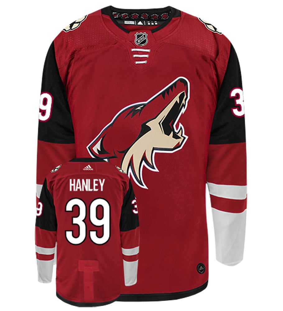 Joel Hanley Arizona Coyotes Adidas Authentic Home NHL Hockey Jersey
