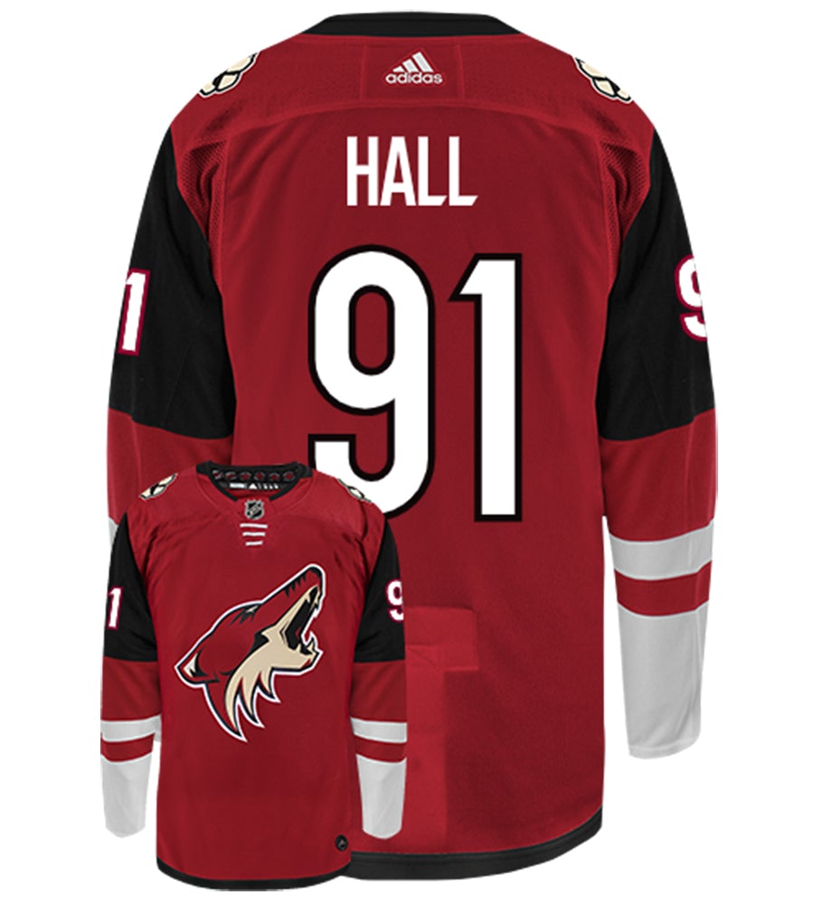Taylor Hall Arizona Coyotes Adidas Authentic Home NHL Hockey Jersey