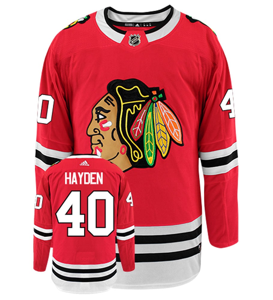 John Hayden Chicago Blackhawks Adidas Authentic Home NHL Hockey Jersey