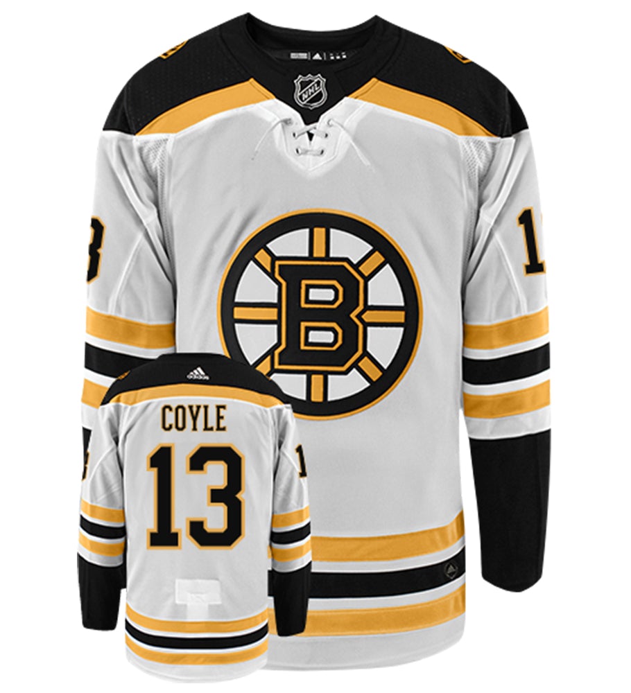 Charlie Coyle Boston Bruins Adidas Authentic Away NHL Hockey Jersey