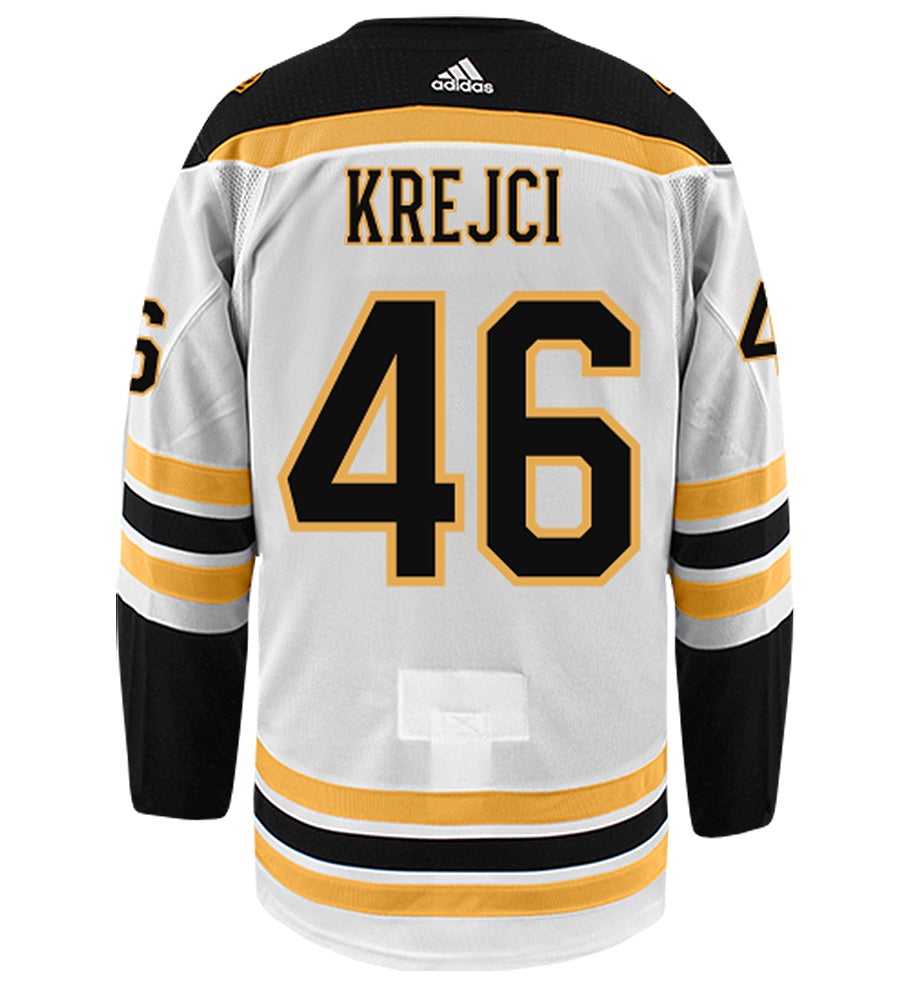 David Krejci Boston Bruins Adidas Authentic Away NHL Hockey Jersey
