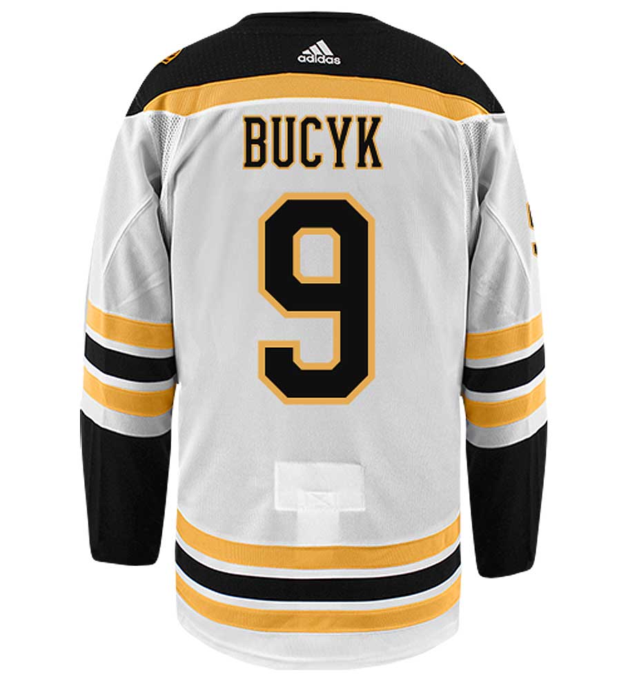 Johnny Bucyk Boston Bruins Adidas Authentic Away NHL Vintage Hockey Jersey