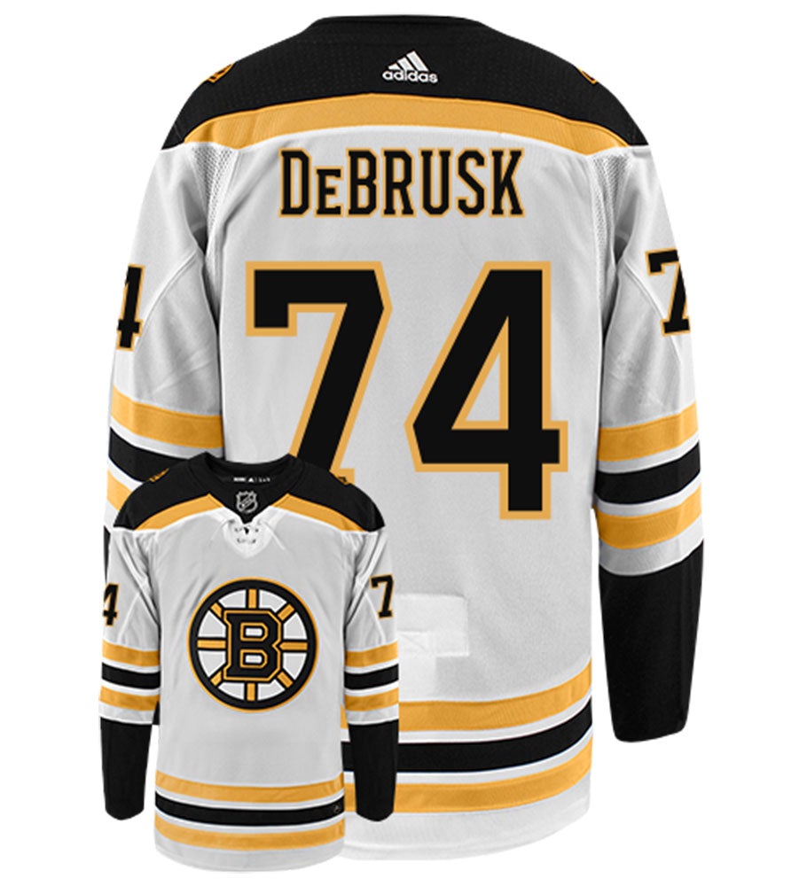 Jake DeBrusk Boston Bruins Adidas Authentic Away NHL Hockey Jersey