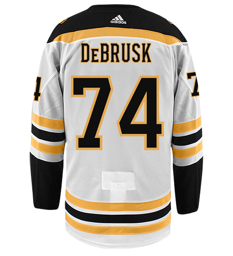 Jake DeBrusk Boston Bruins Adidas Authentic Away NHL Hockey Jersey