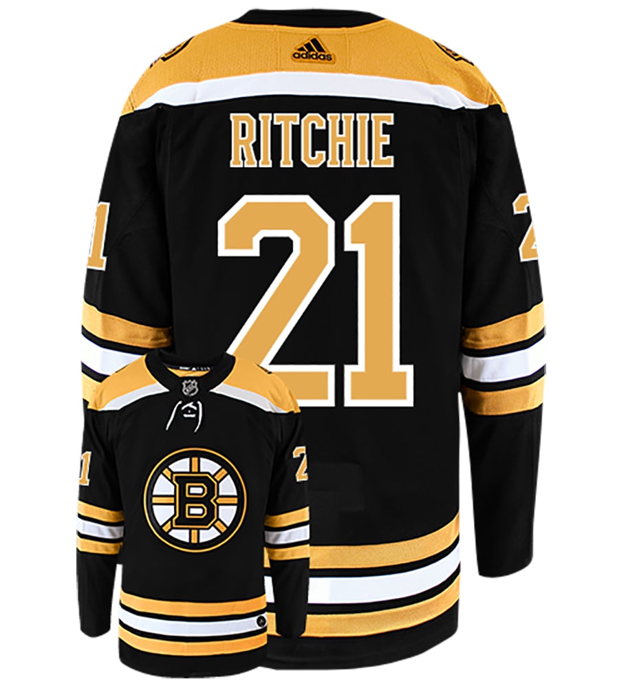 Nick Ritchie Boston Bruins Adidas Authentic Home NHL Hockey Jersey