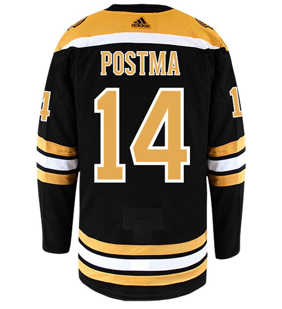 Paul Postma Boston Bruins Adidas Authentic Home NHL Hockey Jersey