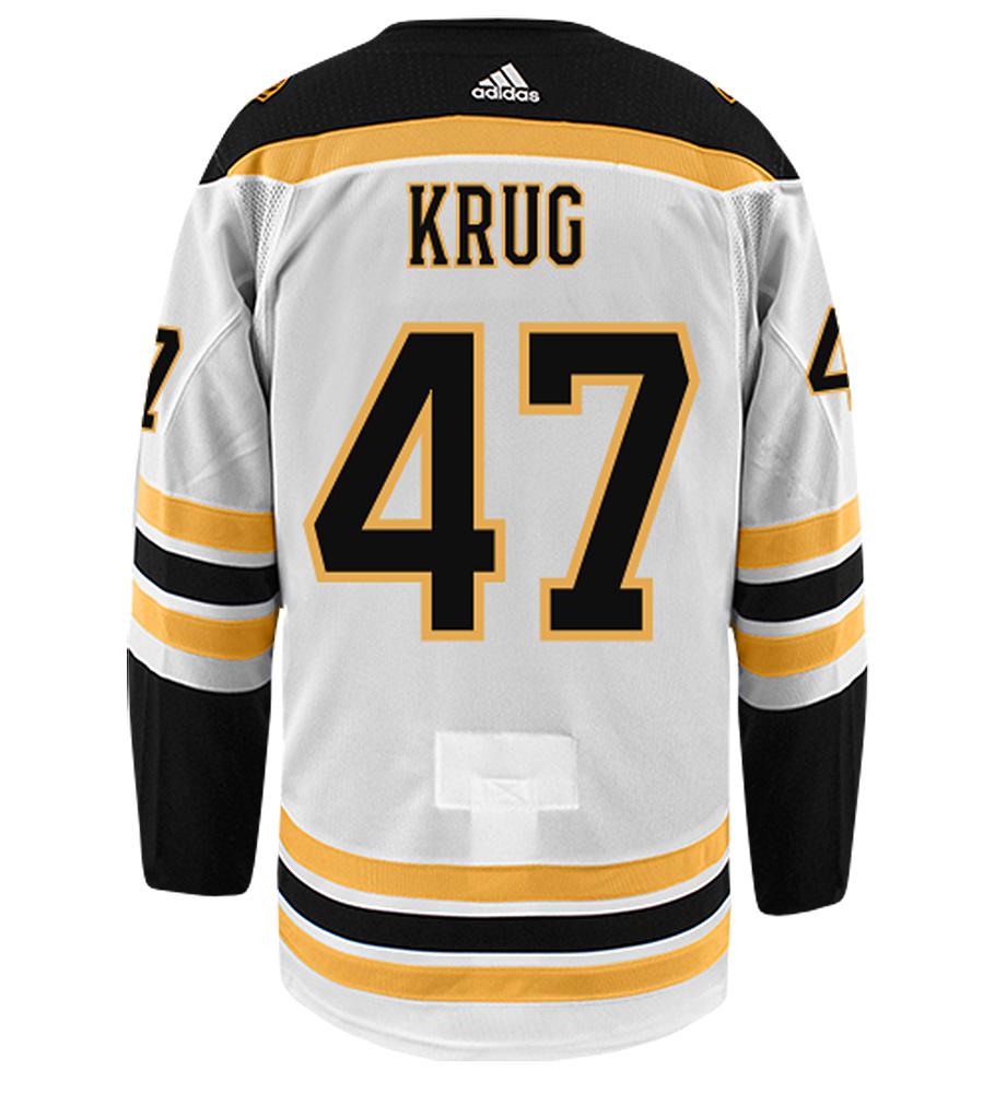 Torey Krug Boston Bruins Adidas Authentic Away NHL Hockey Jersey