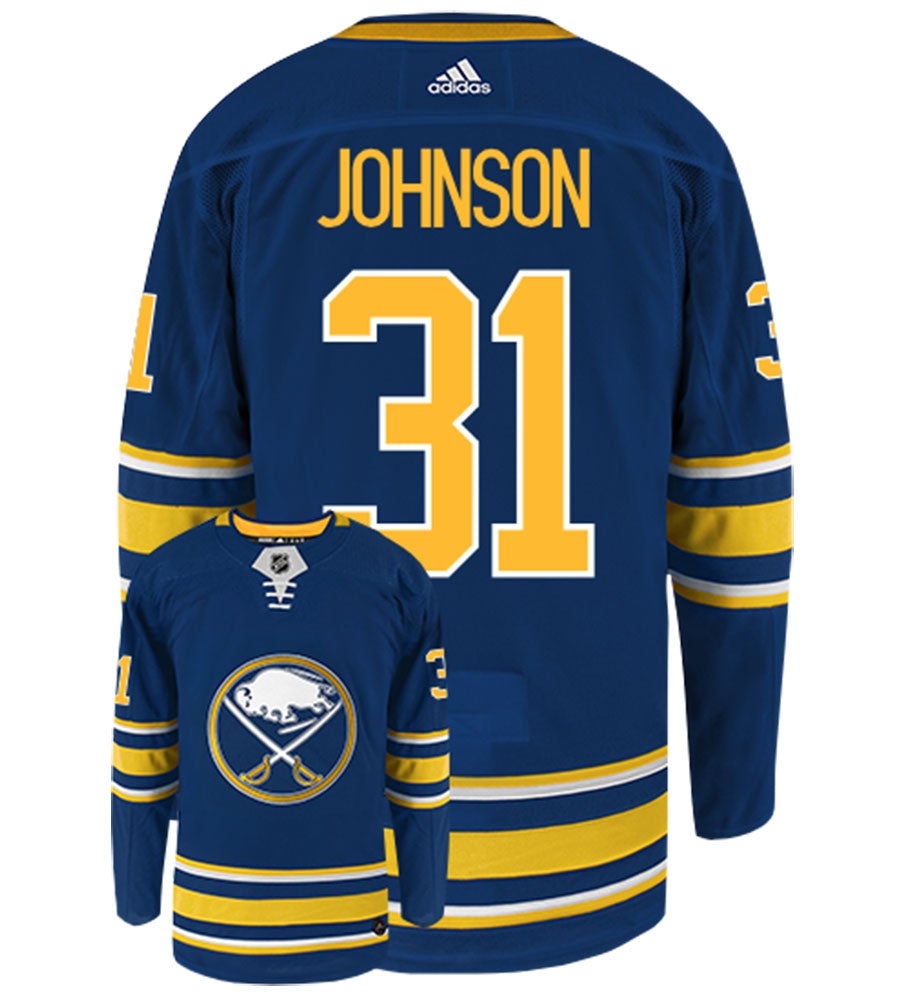 Chad Johnson Buffalo Sabres Adidas Authentic Home NHL Hockey Jersey