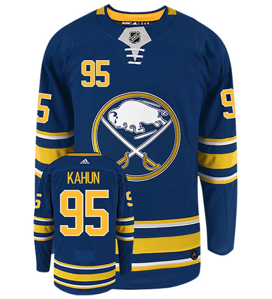 Dominik Kahun Buffalo Sabres Adidas Authentic Home NHL Hockey Jersey