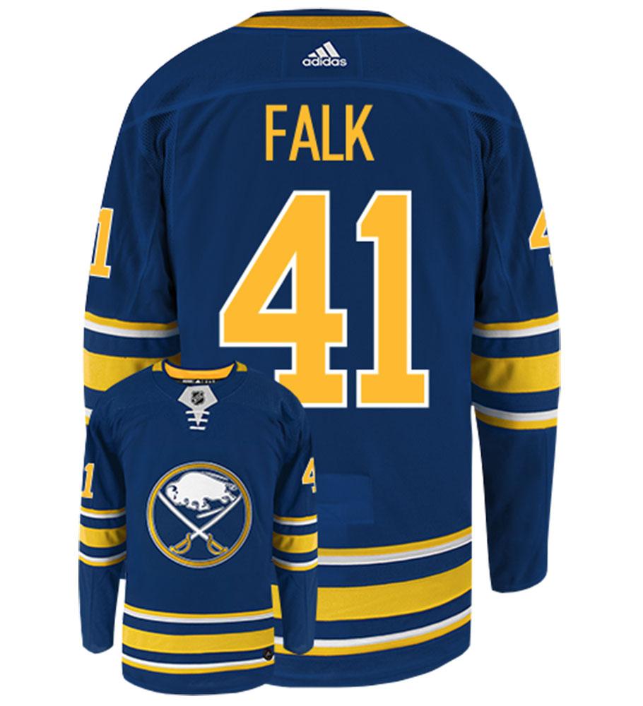 Justin Falk Buffalo Sabres Adidas Authentic Home NHL Hockey Jersey