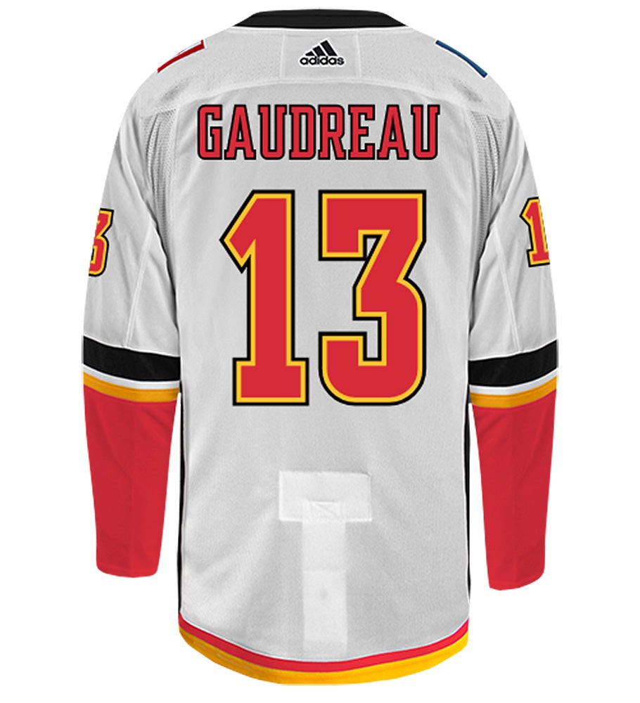 Johnny Gaudreau Calgary Flames Adidas Authentic Away NHL Hockey Jersey